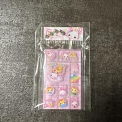 フワフワらびちゃん ガチャタイルシールキーホルダーのサムネイル