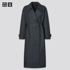 UNIQLO U トレンチコート　男女兼用　M ダークグレー　玉虫色のサムネイル