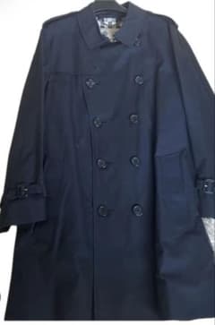 BURBERRY ネイビー トレンチコート　サンドリンガム BURBERRY トレンチコート ネイビー - メルカリ
