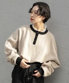 ヘンリーネックスウェット / クティール kutirのサムネイル