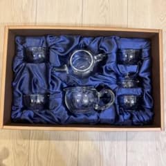 EILONG 宜龍 台湾ガラス製茶器6点セット 新品のサムネイル