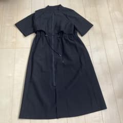 ワンピース　ポンチョ風　重ね着