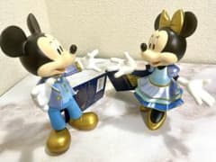 未使用】ウォルトディズニーワールド 50周年ミッキーミニーフィギュア