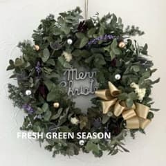 ＊ユーカリのXmasリース＊33cm＊のサムネイル
