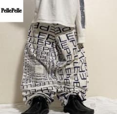 希少デザイン 00s 極太 ペレペレ 総柄 ワイド デニム バギーパンツ b系 希少デザイン 00s 極太 ペレペレ 総柄 ワイド デニム バギーパンツ b系