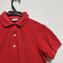 LACOSTE ラコステ ポロシャツ 半袖 ワンポイント レディース レッド