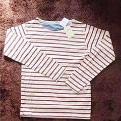 新品未使用  ボーダー  長袖Tシャツのサムネイル