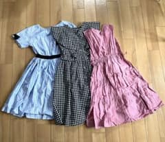 ノースリーブワンピース3点セット　140センチのサムネイル