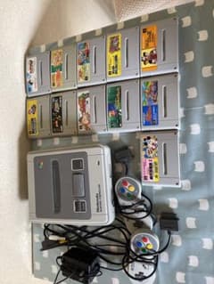 スーパーファミコン本体一式.ソフト11本セットのサムネイル