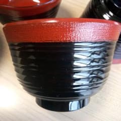 黒帯朱　なごみ汁椀 5個セット 食洗機対応 黒帯朱 なごみ汁椀 5個セット 食洗機対応 - メルカリ