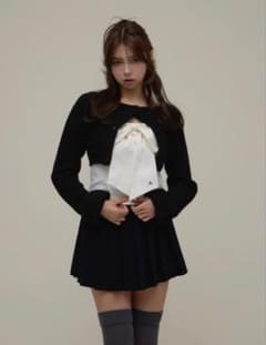 andmary Twiggy tweed ribbon set tops - メルカリ