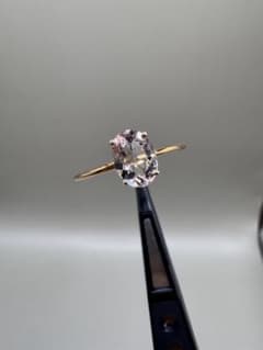 K18天然モルガナイト 0.80ct 12.5号 スキンリング GRM付 - メルカリ
