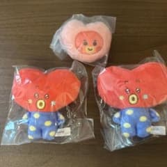 BT21 Fluffy Mascot 4 TATA (Set of 2), Plush Hair Clip