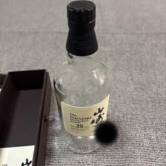 山崎25年シングルモルトウイスキー 空瓶 箱 - メルカリ