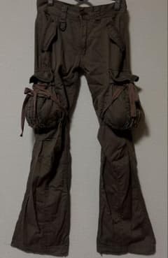 パンツ goa flare cargo pants DACK DIVE G.O.A flare cargo pants DACK DIVE 亜熱帯 - メルカリ