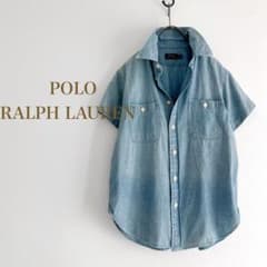 POLO RALPH LAUREN 半袖シャンブレーシャツ デニム - メルカリ