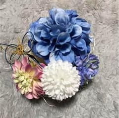 和装 髪飾り お花 造花 水引 ヘッドドレスのサムネイル