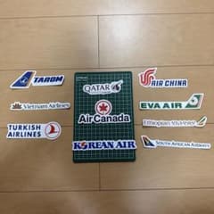航空会社 ロゴステッカー 10枚セットのサムネイル