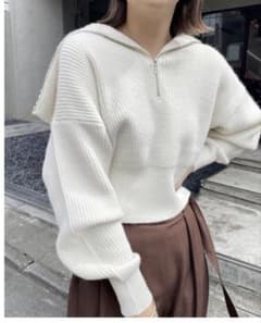 CAPRICIEUX LE'MAGE 畦ハーフジッププルオーバー