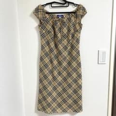 美品 バーバリー ブルーレーベル ワンピース ノバチェック