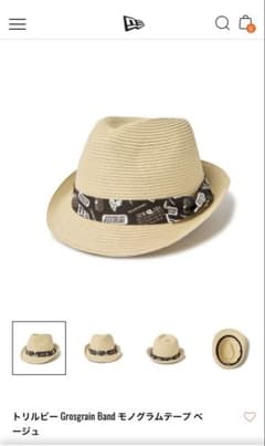 NEW ERA トリルビー Grosgrain Band モノグラムテープ XL