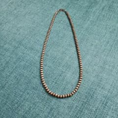 Indian jewelry Navajo pearl necklace only, silver beads
