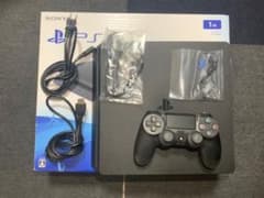 PS4 1TB ジェットブラック　本体+付属品のサムネイル