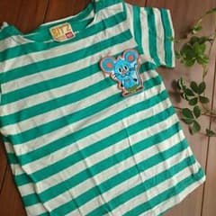 美品ビッツボーダーTシャツ90ねずみのサムネイル