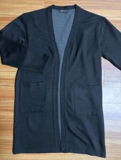 【美品】メンズ カーディガン 黒 Lのサムネイル