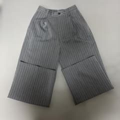 EMMA CLOTHES スラックス M グレー ストライプのサムネイル