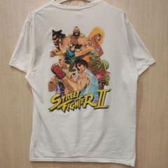 공식 STREET FIGHTER Ⅱ 스트리트 파이터 2 T 셔츠 화이트