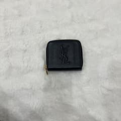 YSL ブラックレザー 二つ折り財布のサムネイル