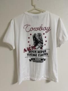 レディース　Tシャツ　AAKAM Boots Ringer Top ホワイト