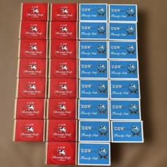 우유 비누 30 개 (85g 레드 15 블루 15COW Beauty Soap)