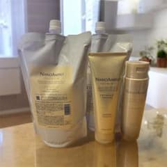 業務用ナノアミノプレミアムシャンプー1ℓ✖️2本自宅用シャンプー&トリートメント付 業務用ナノアミノプレミアムシャンプー1ℓ✖️2本自宅用シャンプー