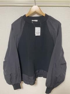 新品！タグ付き！布帛ドッキングニットプルオーバーのサムネイル