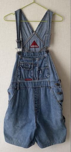 No Boundaries デニム オーバーオール ショートパンツのサムネイル