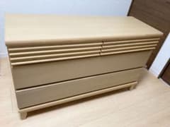 ニトリ　ローチェスト　ニクスNIX 120 LC ナチュラル美品のサムネイル