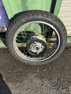 旧cb400f 前後　純正スポークホイールのサムネイル