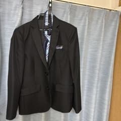 V.O.W.W キッズ フォーマルスーツ 150A ブラック　ワイシャツ ブルーのサムネイル