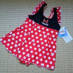 キッズ水着ミニーちゃん110cm 未使用のサムネイル