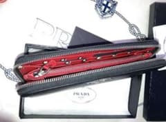 新品☆プラダ☆バイカラー☆ユニセックス☆長財布☆ラウンドファスナー 
