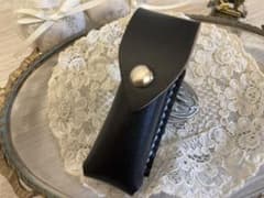 ②革の21700VAPE バッテリーケース　黒のサムネイル