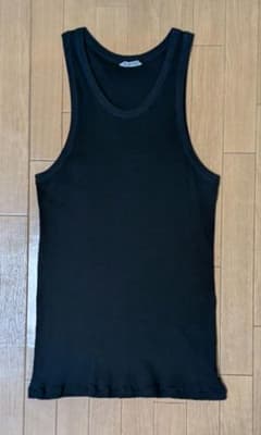 トップス AURALEE ORGANIC SOFT RIB TANK AURALEE】 ORGANIC SOFT RIB TANK TOP / COTTON SILK STRETCH DOUBLE