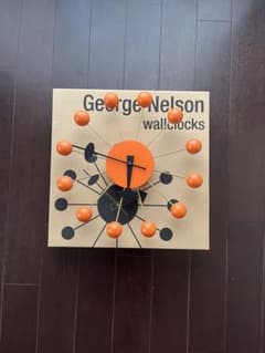 George Nelson 壁掛け時計 オレンジ - メルカリ