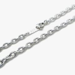 太さ3.4mm全長50cm】極太あずきチェーンシルバーネックレス - メルカリ