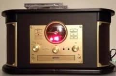 ❤昭和レトロと最新技術の融合体❣重厚感漂うデザイン♪❤マルチレコードプレーヤー