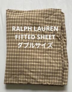 ラルフローレン ボックスシーツ ダブルサイズ チェック柄 美品 - メルカリ