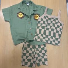 むくちゃんコラボ　midmile セットアップとシャツの3点セットのサムネイル