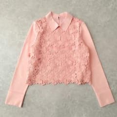 25年♡極美✨ルルウィルビー ケミカルフラワーレース プルオーバー 2/M 25年♡極美✨ルルウィルビー ケミカルフラワーレース プルオーバー 2/M